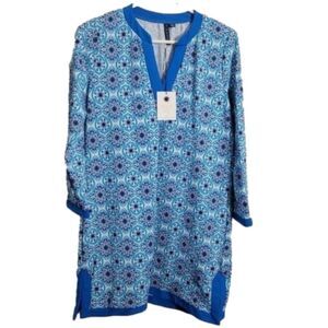 NEW Aqua et Sol Small Swim dress Sun Cover UPF 50 Sunblock Beach Tunic NWT